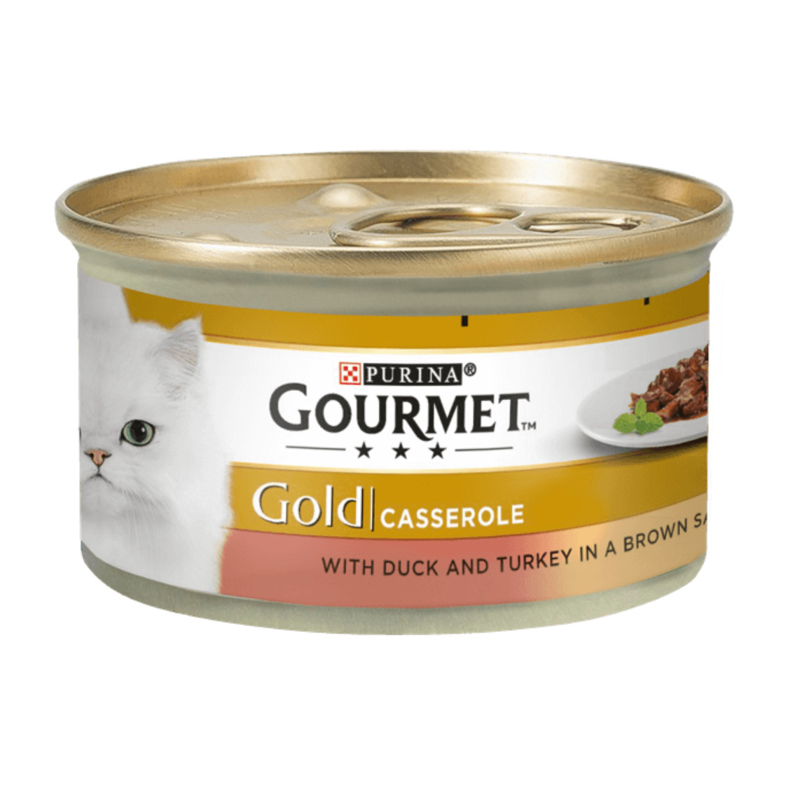 کنسرو غذای گربه پورینا مدل Gourmet وزن 85 گرم