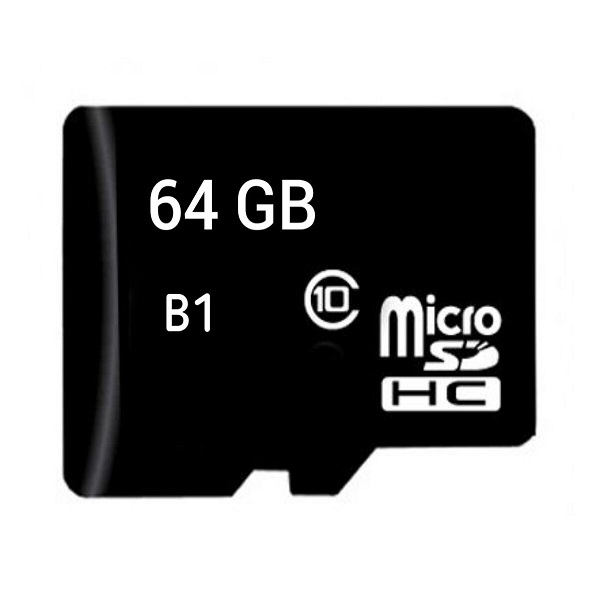 کارت حافظه microSDXC مدل B1 کلاس 10 استاندارد UHS-I U1 سرعت 100MBps ظرفیت 64 گیگابایت