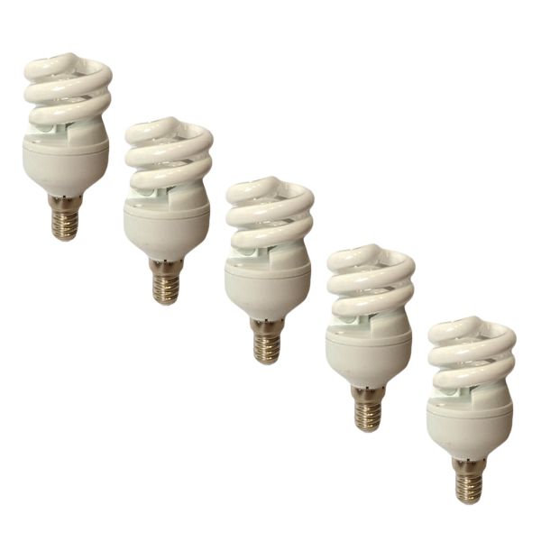لامپ کم مصرف 9 وات لامپ نور مدل BL پایه E14 بسته 5 عددی