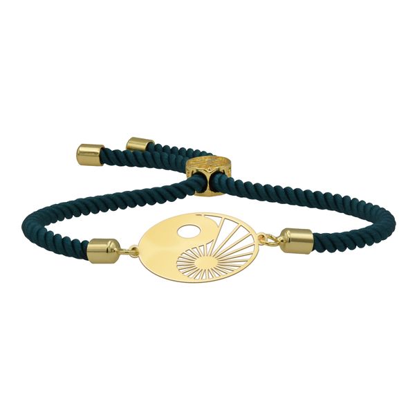 دستبند طلا 18 عیار زنانه شمیم گلد گالری مدل اسلیمی N38