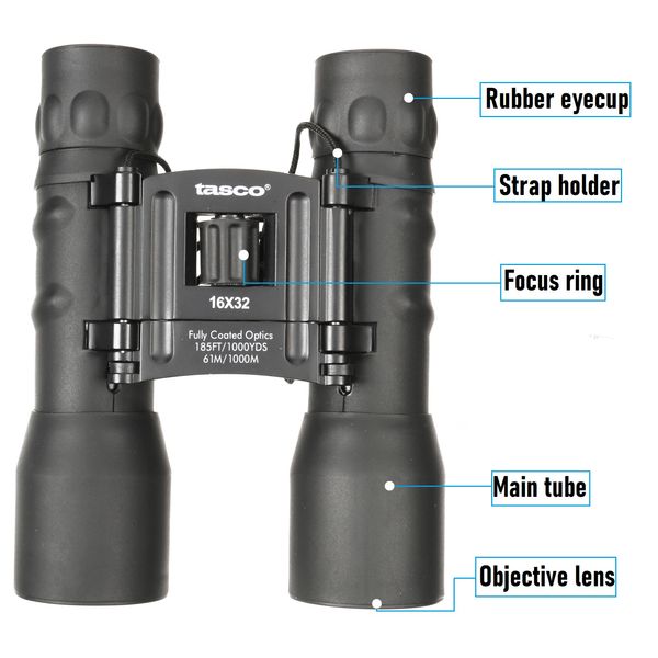 دوربین دو چشمی تاسکو مدل 16x32 Essentials