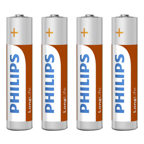 باتری نیم قلمی فیلیپس مدل R03L60T/97 بسته چهار عددی