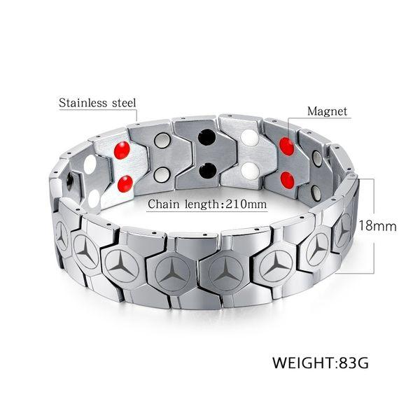 دستبند مغناطیسی مردانه مدل x33