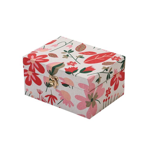 ارگانایزر هوم اند لایف مدل جعبه ویلسون S طرح گل و برگ های رنگی کد 002