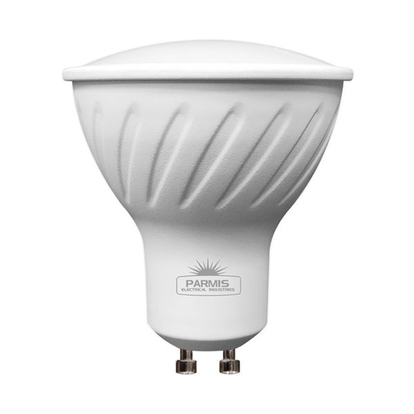 لامپ هالوژن ال ای دی 7 وات صنایع الکتریکی پارمیس مدل SMD پایه GU10