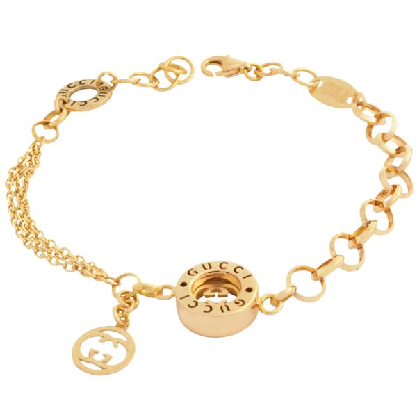 دستبند طلا 18 عیار زنانه طلای مستجابی کد G18
