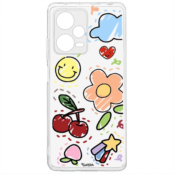 کاور طرح Funny Sticker مناسب برای گوشی موبایل شیائومی Redmi Note 12 Pro Plus