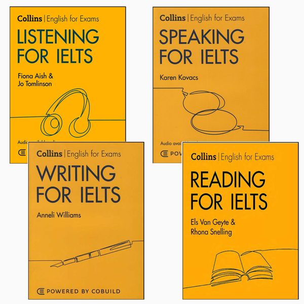 کتاب Collins English for Exams for IELTS اثر جمعی از نویسندگان انتشارات Colins چهار جلدی