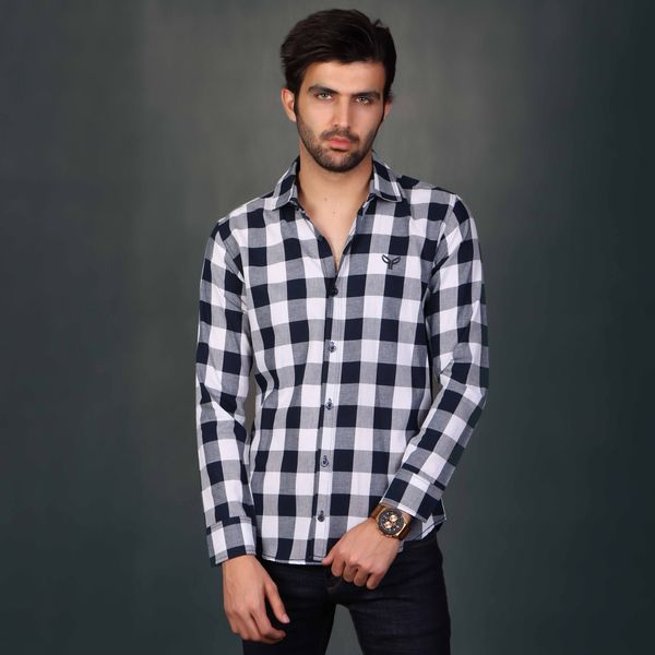 پیراهن آستین بلند مردانه پیکی پوش مدل M02556