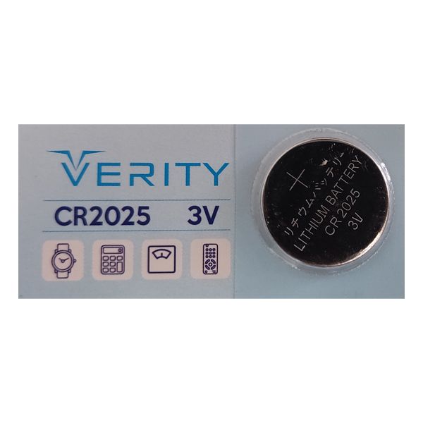باتری سکه ای وریتی مدل CR 2025 بسته 5 عددی