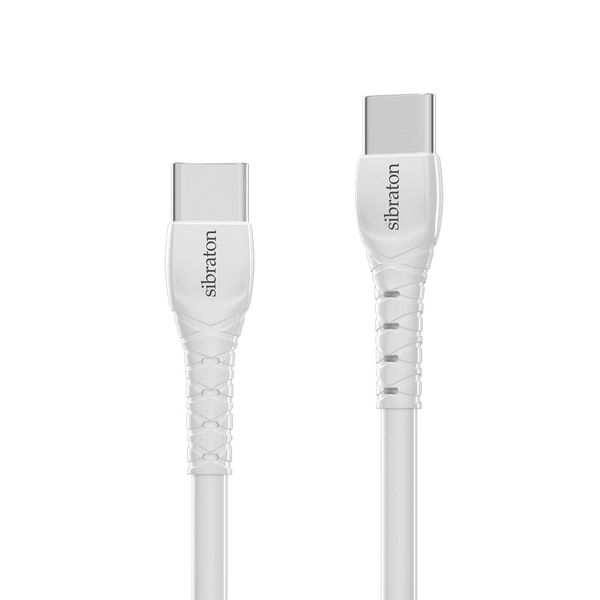 کابل تبدیل USB-C به USB-C سیبراتون مدل S270C طول 1.1 متر
