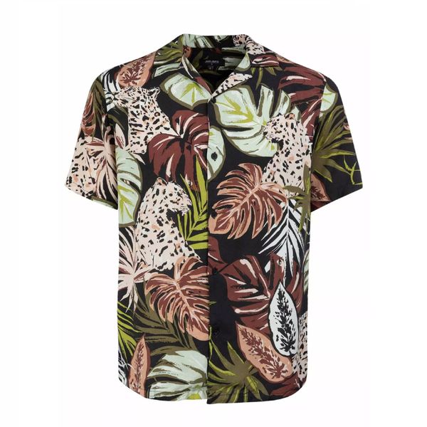 پیراهن آستین کوتاه مردانه جوتی جینز مدل هاوایی کد 3030103 چند رنگ