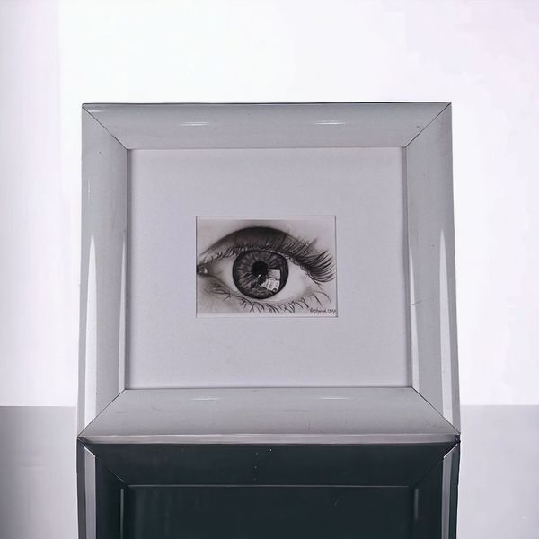 تابلو نقاشی سیاه قلم مدل چشم زیبا کد VA-03