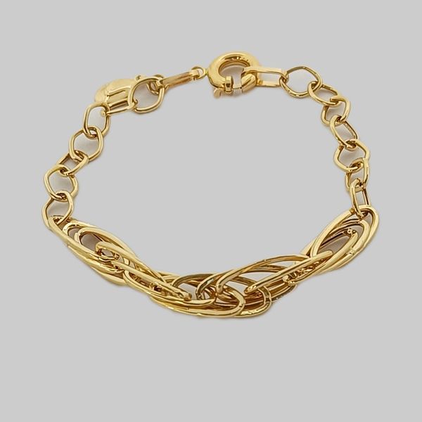 دستبند طلا 18 عیار زنانه جواهری ماهوور مدل لکسوس کد 01