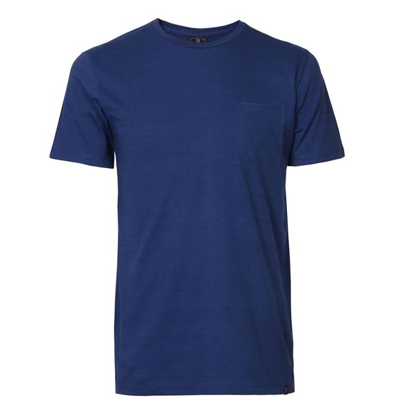 تی شرت آستین کوتاه مردانه جی تی هوگرو مدل تک جیب رنگ سرمه ای