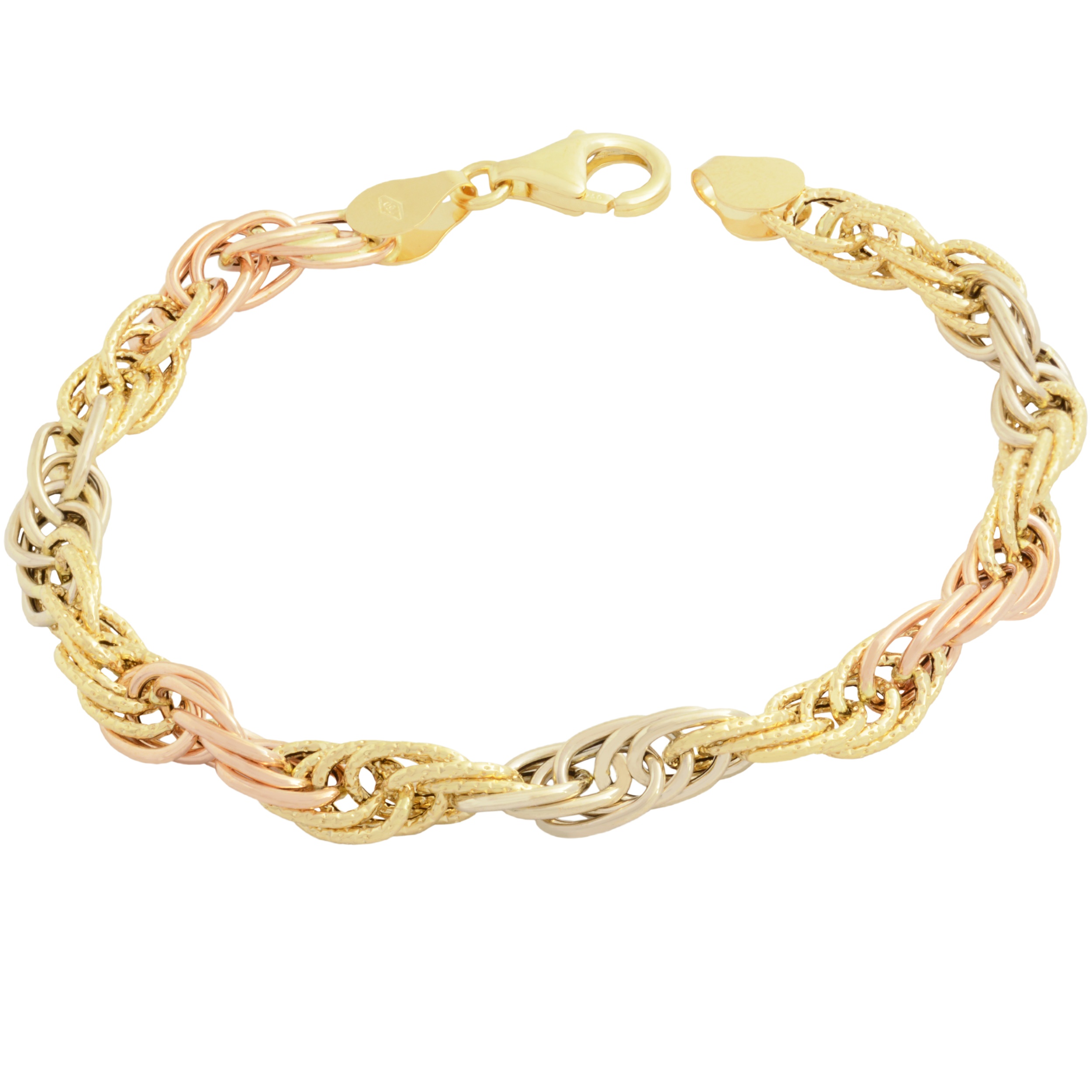 دستبند طلا 18 عیار زنانه طلای مستجابی کد 6