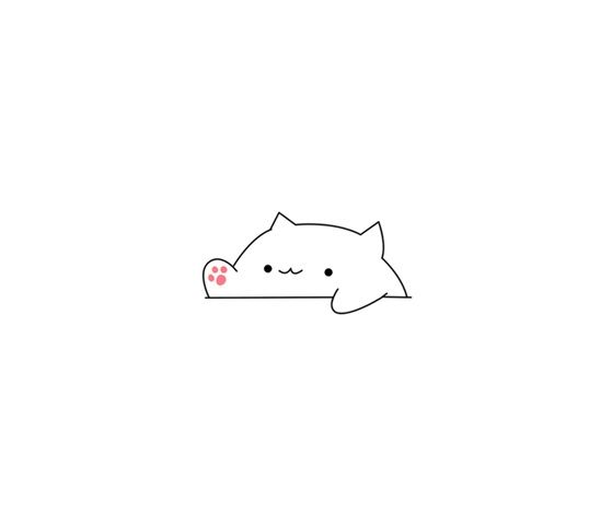 استیکر لپ تاپ لولو طرح گربه  با نمک کد 563