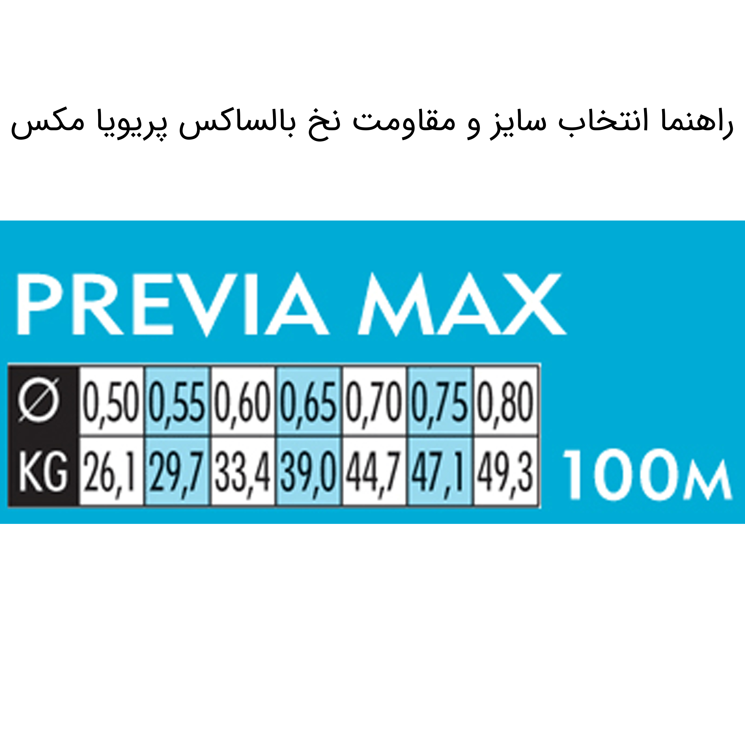 نخ ماهیگیری بالساکس مدل Previa Max سایز 0.55 میلی متر