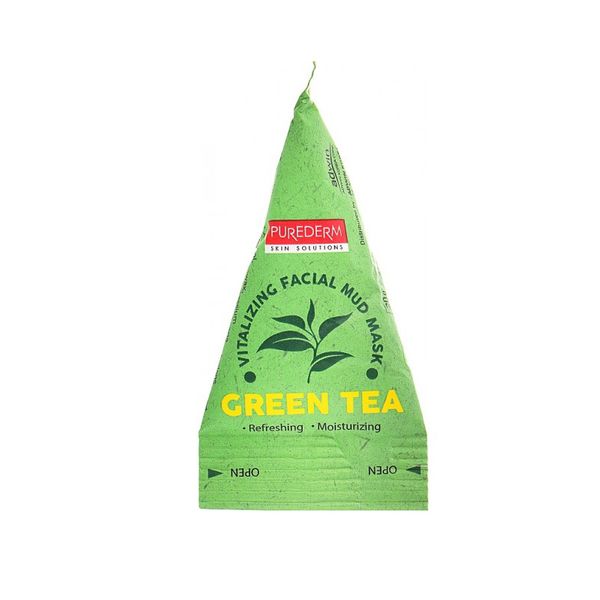 ماسک صورت پیوردرم مدل Green Tea حجم 20 میلی لیتر