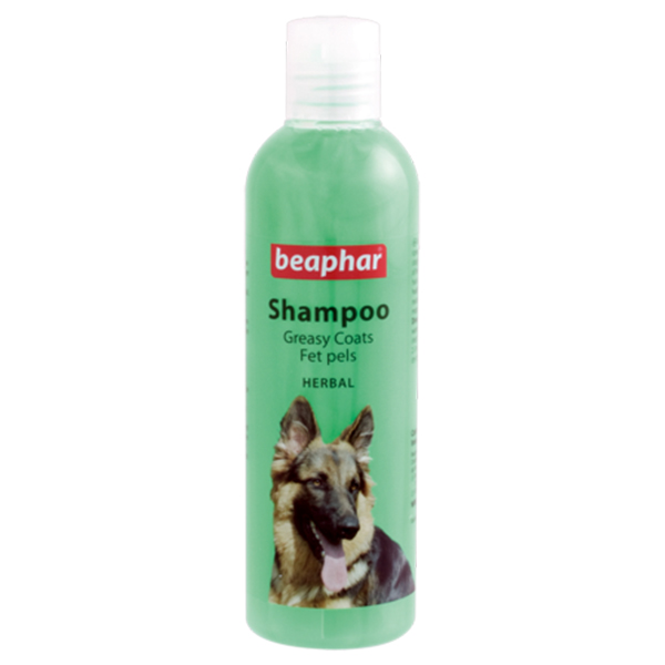 شامپو گیاهی سگ بیفار مدل shampoo herbal green natural حجم 250 میلی لیتر