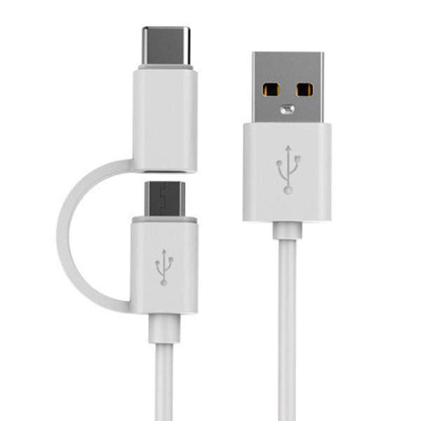 کابل تبدیل USB به USB-C/Micro USB زد ام آی مدلAL511  طول 0.3  متر