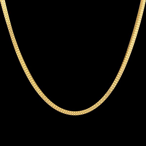 زنجیر طلا 18 عیار زنانه طلای مستجابی مدل ونیزی چهارگوش کد M50
