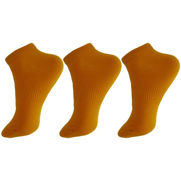  جوراب ورزشی ساق کوتاه زنانه ادیب کد SPTW رنگ نارنجی بسته 3 عددی
