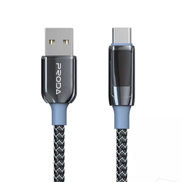 کابل تبدیل USB به USB-C پرودا مدل B76a طول 1.2 متر