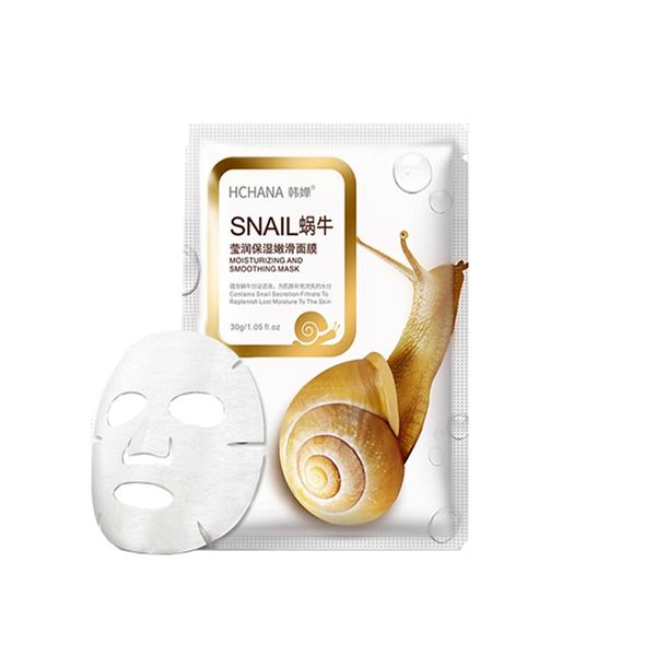 ماسک صورت هاچانا مدل snail وزن 25 گرم بسته 2 عددی