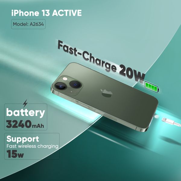 گوشی موبایل اپل مدل iPhone 13 A2634 دو سیم‌ کارت ظرفیت 256 گیگابایت و رم 4 گیگابایت - اکتیو