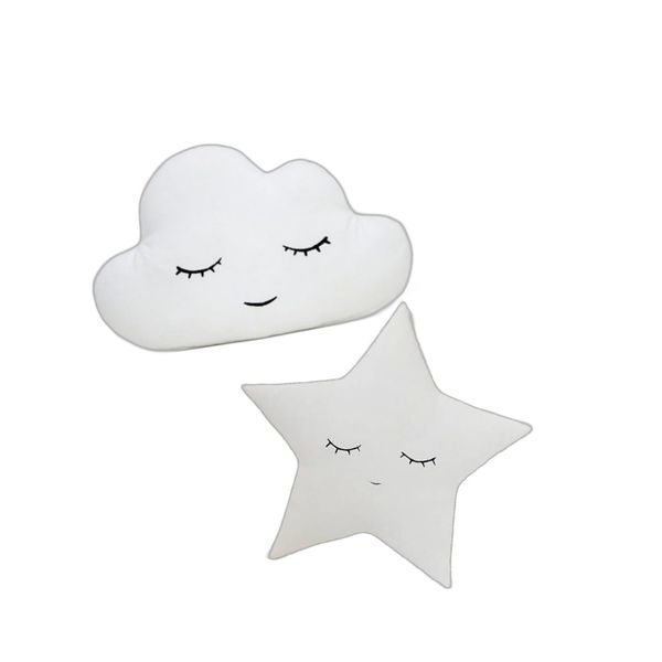 کوسن کودک مدل ابر و ستاره بسته 2 عددی