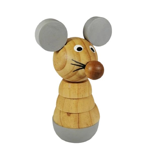 بازی فکری مدل برج هوش چوبی طرح موش