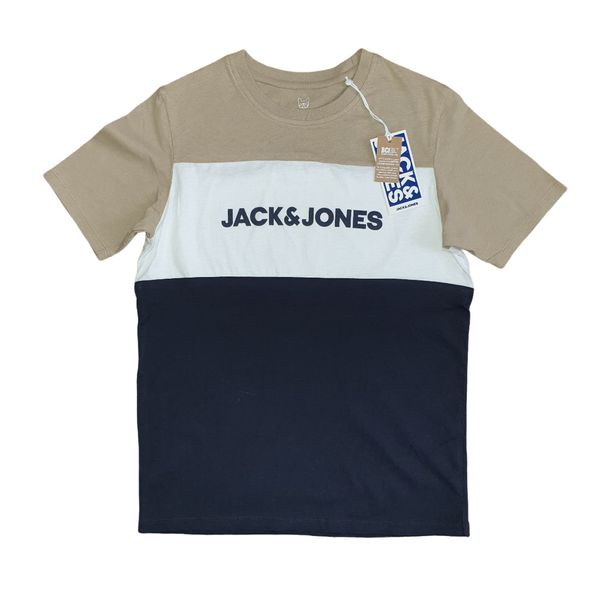 تی شرت آستین کوتاه پسرانه جک اند جونز مدل MK36