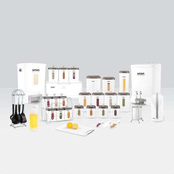 سرویس آشپزخانه 36 پارچه لیمون مدل چهارگوش
