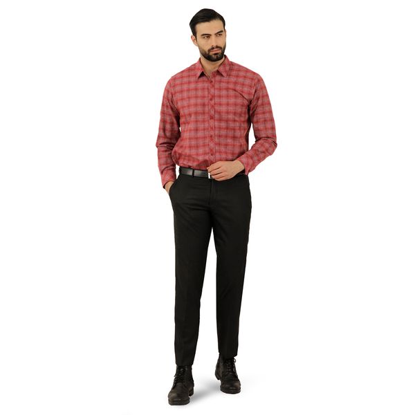 پیراهن آستین بلند مردانه پاتن جامه مدل پشمی 102721020232307