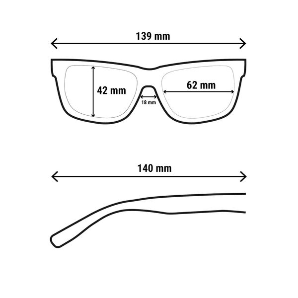 عینک آفتابی دکتلون مدل mh140