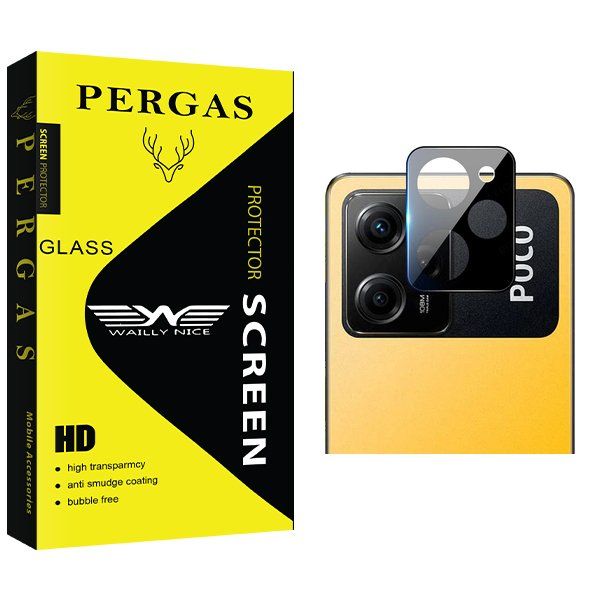 محافظ لنز گوشی وایلی نایس مدل Pergas 3D مناسب برای گوشی موبایل شیائومی Poco X5 Pro