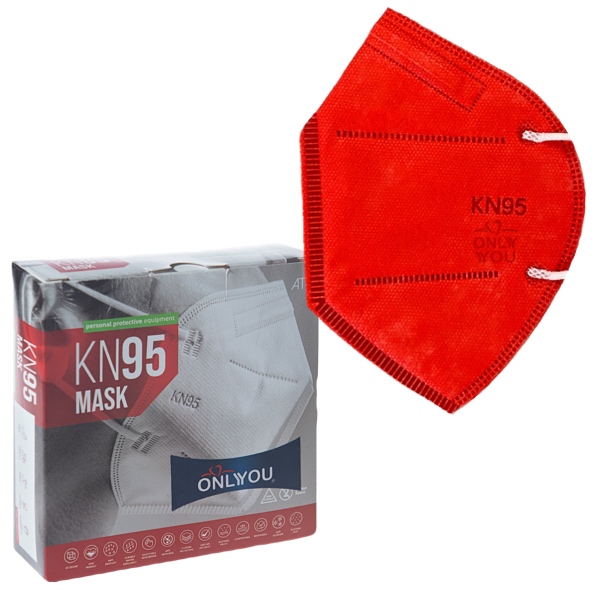 ماسک تنفسی اونلی یو مدل 5 لایه KN95Rd-583 بسته 10 عددی