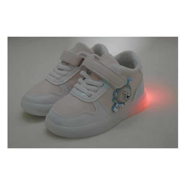 کفش پیاده روی نوزادی مدل چراغدار طرح فضانورد کد C-8342