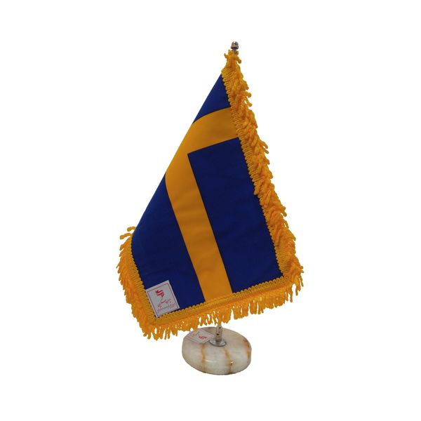 پرچم رومیزی ایران اسکرین طرح پرچم سوئد مدل 20443