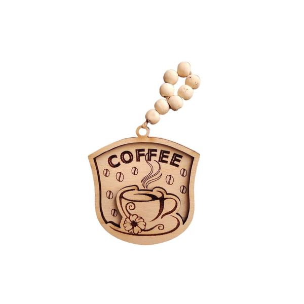 آویز تزیینی مدل قهوه طرح coffee مجموعه یک عددی 