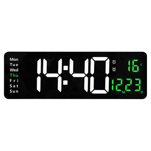 ساعت دیواری دیجیتال مدل ریموت کنترل دار کد 6626