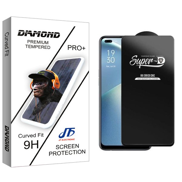 محافظ صفحه نمایش جی اف مدل Diamond SuperD مناسب برای گوشی موبایل اوپو Reno4 F