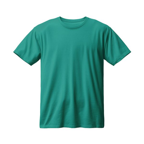 تی شرت آستین کوتاه مردانه مدل بیسیک ساده رنگ سبزآبی