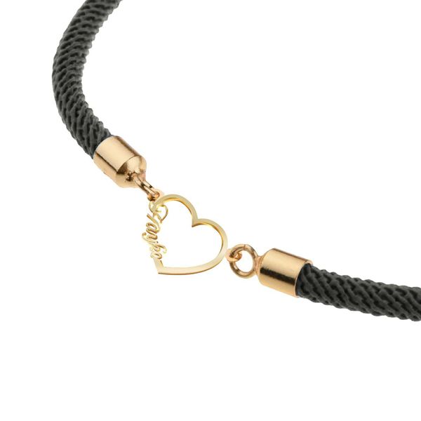 دستبند طلا 18 عیار زنانه مدوپد مدل اسم هایکو hayko کد DB27-11137