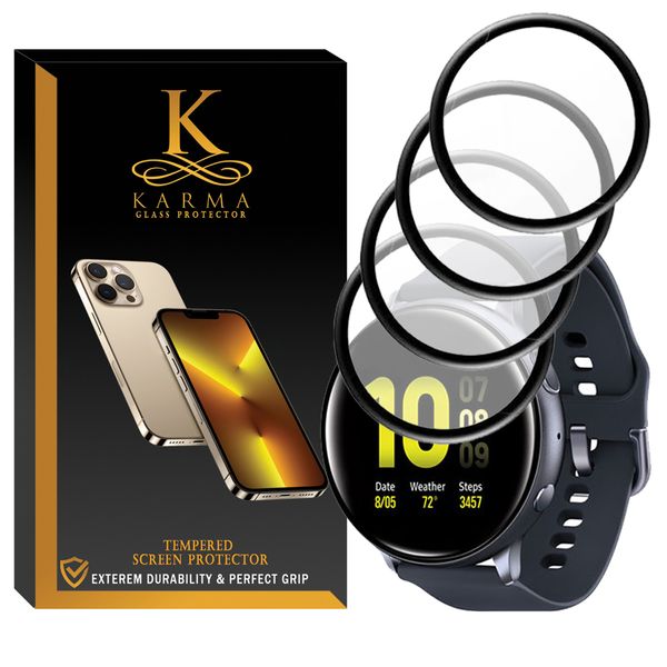 محافظ صفحه نمایش کارما مدل KA-PM مناسب برای ساعت هوشمند سامسونگ Galaxy Watch Active 44mm بسته چهار عددی