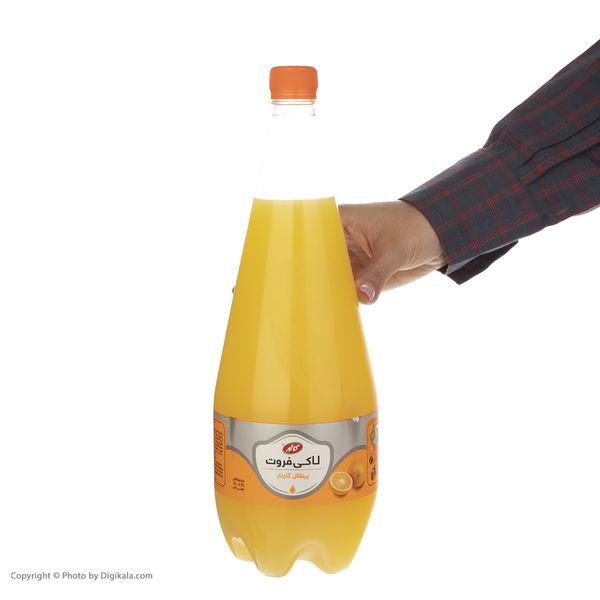 نوشیدنی پرتقال گاز دار لاکی فروت کاله - 1500 میلی لیتر 