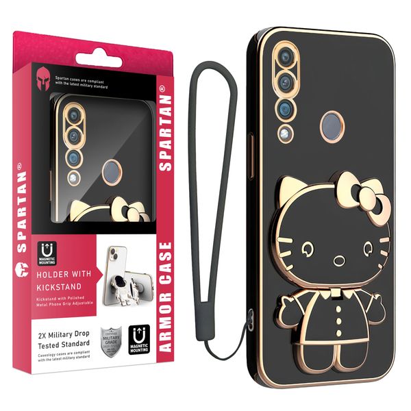 کاور اسپارتان مدل Kitty Strap مناسب برای گوشی موبایل هوآوی Y9 Prime 2019 به همراه بند