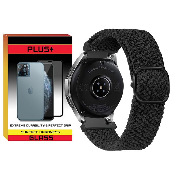 بند پلاس مدل Braided PL مناسب برای ساعت هوشمند سامسونگ Galaxy Watch 4/5/6/7/FE سایز 40/43/44/46/47 میلی متری