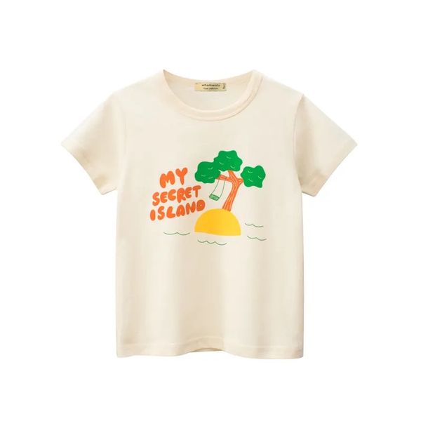 تی شرت آستین کوتاه دخترانه هومنیتی مدل WYKGTSHT9577-BGE